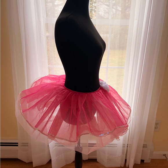 Revolution Pink Tulle Mini Skirt with White Floral Detail - Picture 4 of 8